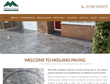 Tablet Screenshot of midlandpaving.co.uk